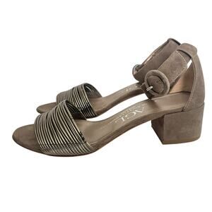 AGL Mary Kate Block Heel Sandals •36.5/ 6.5• Attilio Giusti Leombruni Suede $395